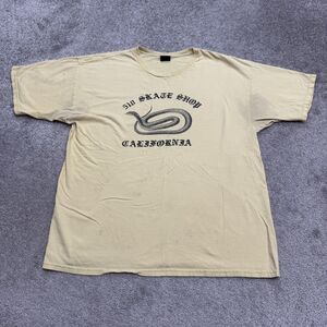 510 Skate Shop Graphic T-Shirt Mens XL Light Yellow Cotton Short Sleeve Crew Tee